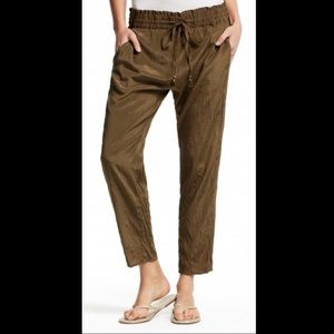 Calypso St. Barth Silk Olive Hudesa Pant